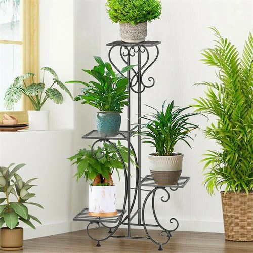 Potted wrought iron - potted, plant