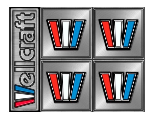 Wellcraft boat sticker set for - wellcraft,