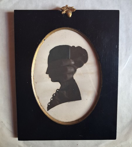 Antique portrait hand cut - portrait,