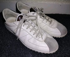 Men's Berluti 1895 Paris White/Brown Leather Trainers. Size 9.5 (1 Day Only)