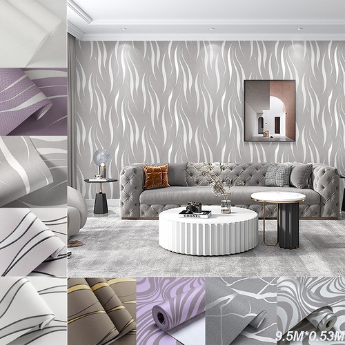 Silver grey wallpaper wave - silver,