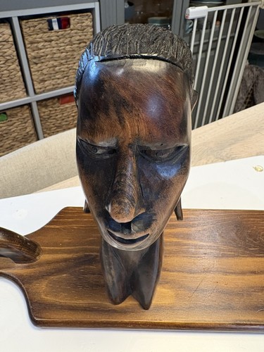 Vintage hand carved wooden - vintage,