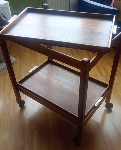Vintage serving tea - tea, trolley