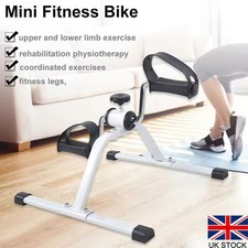 Mini Exercise Bike Portable Pedal Exerciser Resistance Cycle Indoor Gym Fitness
