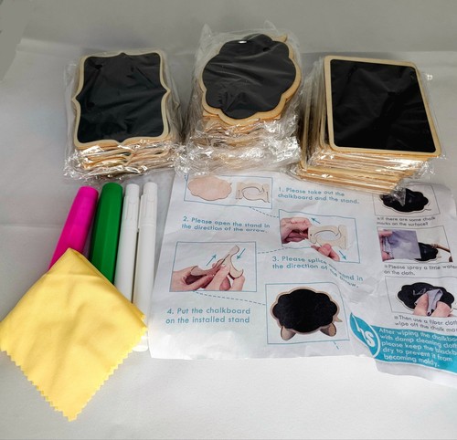 Pack mini chalkboards - 30, &