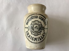 Craigmillar Creamery Edinburgh advertising stoneware cream pot