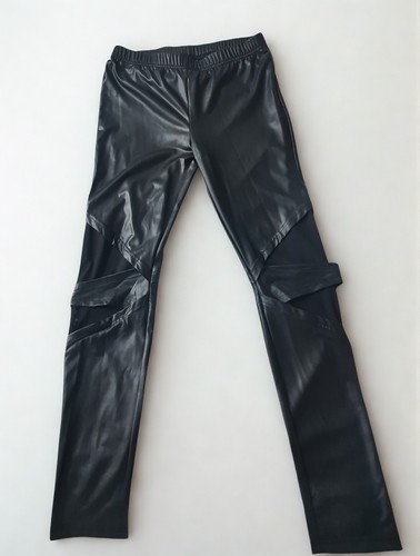 Sexy black faux - black, leather