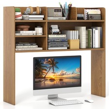 COSTWAY Desktop Bookshelf Desk