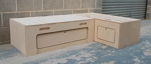 Shape seat campervan bed - l,