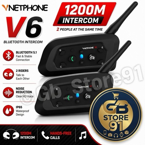 Pro motorcycle intercom - v6,