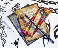 Henna tattoo kit, designs and