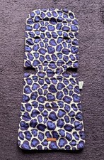 MACLAREN Universal Pushchair stroller SEAT LINER ~ Orange / Purple print - VGC! 