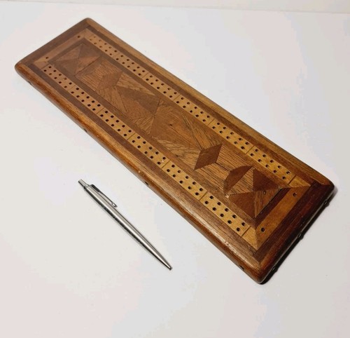 Cribbage board inlay wooden - cribbage,