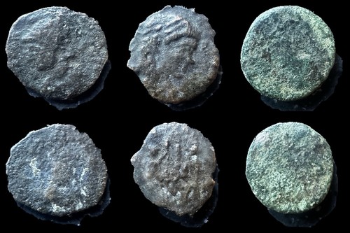 Ancient roman bronze coins - 6x,