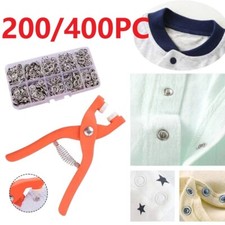 400Pcs Snap Fasteners Kit