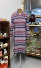 Gorgeous vintage 60s striped dress Mary Quant styling 10-12