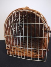 Vintage Wicker Cat Travel