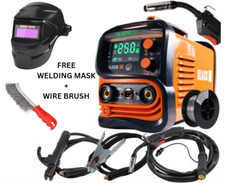 Mig welder Gasless MIG MMA 250A mig inverter Welder 16AMP PLUG LCD Display