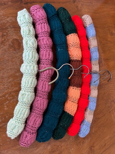 Lot vintage handmade padded - x6,