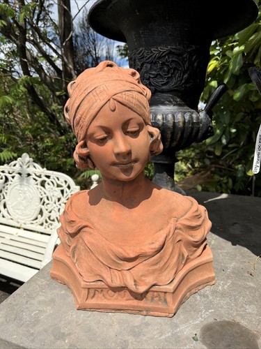 French stone bust - , female