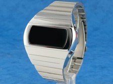 SILVER KOJAK TELLY SAVALAS 70s Old Vintage Style LED DIGITAL Rare Retro Watch 