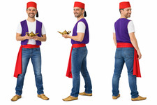 Adults 3 Piece Aladdin Arabian