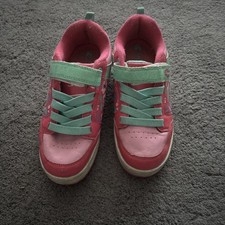 Heelys X2 pop out Skates Shoes Girls skate shoe Pink Size UK 2