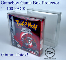 GBA GBC Gameboy Game Box Protector Case, 0.6mm Thick Strong Plastic (1-100 Pack)
