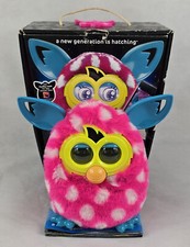 Furby Boom Polka Dot Electronic Toy. Pink & White. Hasbro. Boxed.