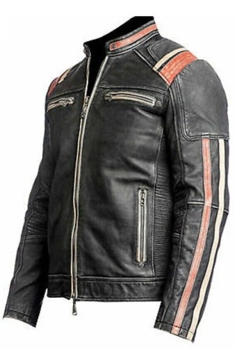 Men vintage motorcycle - vintage, cafe
