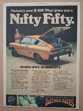 Datsun B-210 Original North American Press Advert 1977