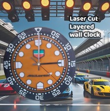 Laser Cut Wall Clock Inspired