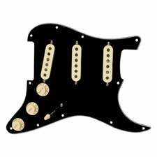 Fender Prewired Stratocaster Pickguard with Tex-Mex Pickups (Black)