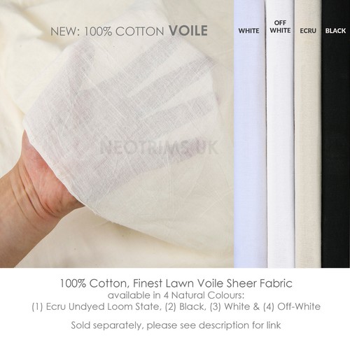 Cotton voile fabric - fabric, sheer