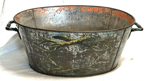 Antique french painted tin - french,