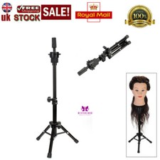 24-29" Real Hair Training Head Salon Hairdressing Practice Mannequin Doll Clamp