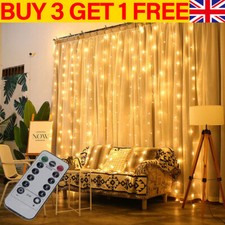 300 LED Curtain Fairy Lights