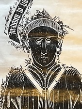 Vintage Brass Rubbing on