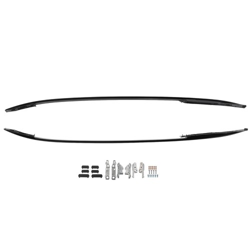 Black roof rails bars kit - black,
