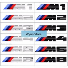 For BMW M1 M2 M3 M4 M5 M6 M7 M8 rear trunk emblem car side sticker back badge