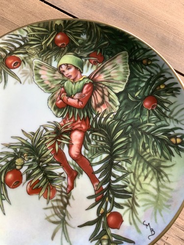 Flower fairy decorative plate - fairy,