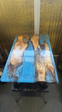 Coffee table wood - coffee, resin