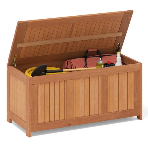 Wooden deck box - wooden, storage