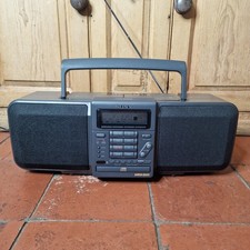 Sony CFD-703 Boombox 90's MegaBass Ghetto Blaster 1990s CD Cassette Radio FM AM