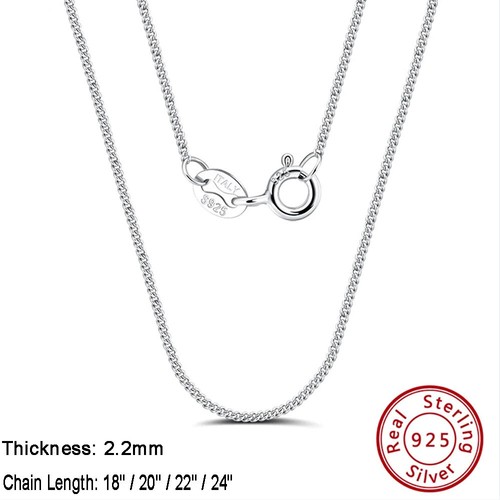 925 sterling silver curb - 925,