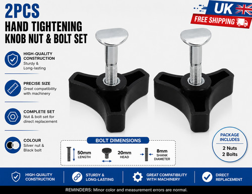 2pcs triangle handle - 2pcs, nut