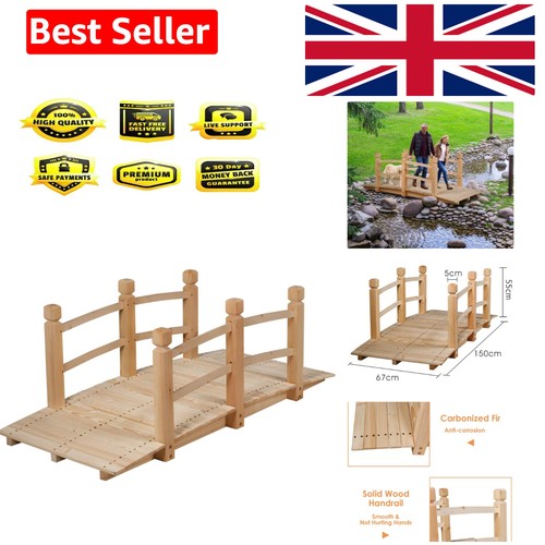 Wooden garden bridge - 1.5m,