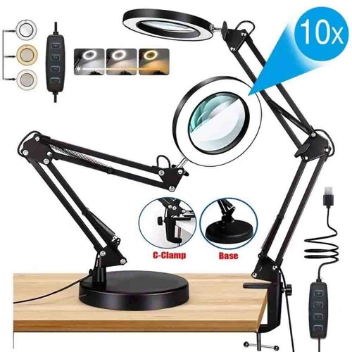 10x magnifier glass led - glass,