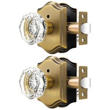 Octagonal Crystal Door Knobs 2