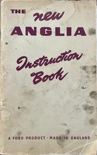 Ford Anglia 100e, Original Factory Owners Handbook/ Manual From 1954